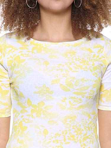 Splash Floral Pattern Boat Neck Short Sleeves Blouse for Women - Safqqa Egypt