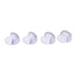 Generic Silicon Multi Purpose Lock Protection Products With Smile Face Design For Baby Safety Set Of 4 Pieces - Clear