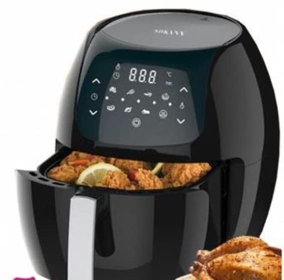 Sokany Sk-8014 Oil-Free Healthy Air Frying Pan with Digital Touch Screen - 8L - scratches & damage box 8 L large capacity – ideal for family meals