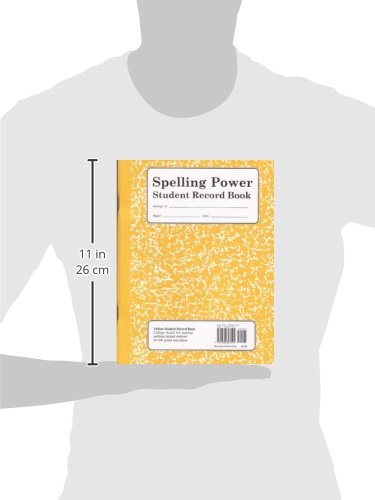 Generic Castlemoyle Books Spelling Power Student Record Yellow