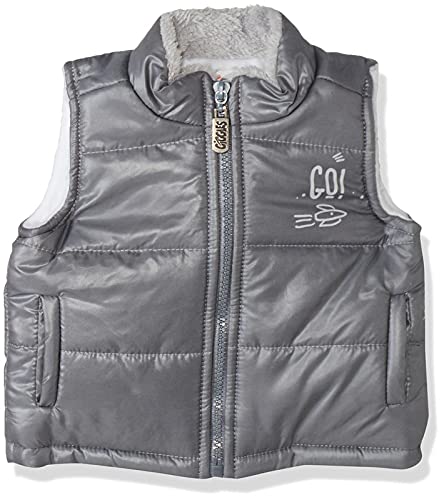 Giggles Quilted Sleeveless Zip-up Vest for Boys