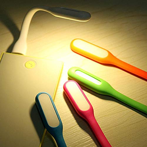 مصباح LED صغير بمدخل USB – مرن ومتعدد الألوان. متوافق مع اللابتوب، الكمبيوتر والسيارة