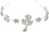 Women’s Crystal Hairband – Elegant Floral Design with Dangling Charm