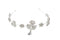Women’s Crystal Hairband – Elegant Floral Design with Dangling Charm