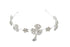 Women’s Crystal Hairband – Elegant Floral Design with Dangling Charm