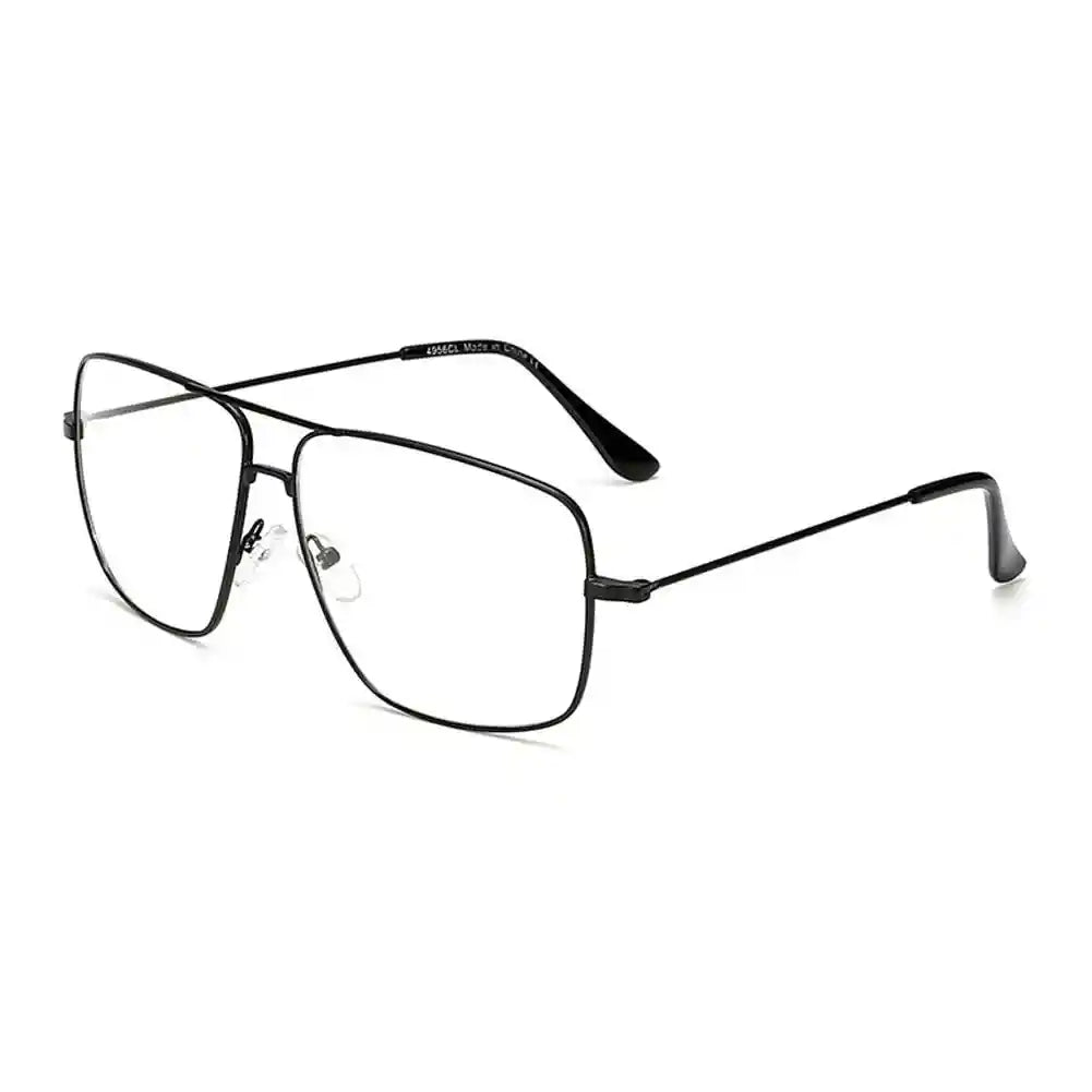 Dollger Classic Glasses Clear Lens Non Prescription Metal Frame Eyewear Women
