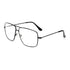Dollger Classic Glasses Clear Lens Non Prescription Metal Frame Eyewear Women