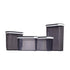Aksa Mono Plastic Pantry Set of 4 Pieces - Transparent