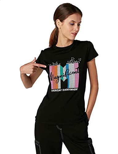 Splash Front Print Short SLeeves Cotton T-Shirt for Women,Soft, breathable cotton for all-day comfort.