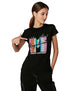Splash Front Print Short SLeeves Cotton T-Shirt for Women,Soft, breathable cotton for all-day comfort.
