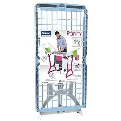 منشر الغسيل القابل للطي من باما باللون الأزرق الفاتح هو حل عملي وأنيق لتجفيف الملابس داخل المنزل أو خارجه. مصنوع في إيطاليا من بلاستيك عالي الجودة 