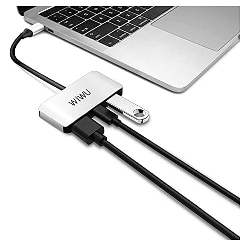 WiWU Alpha C2H 3 In 1 For MacBook & Other Type-C - Grey