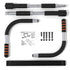 Doorway Pull Up Bar with Ergonomic Grip, Exercise Equipment Body Gym System No Screws Trainer, Multi-Grip Chin Up Bar & Exercise Bar & Home Workout black