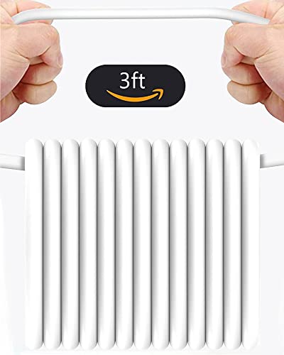 Ellies Apple MFi Certified iPhone Charger Cord 1M Lightning Cable Fast Charging High Speed Data Sync USB Cable Compatible with iPhone 13/12/11 Pro Max/XS MAX/XR/XS/X/8/7/Plus/6S iPad AirPods, white - Safqqa Egypt