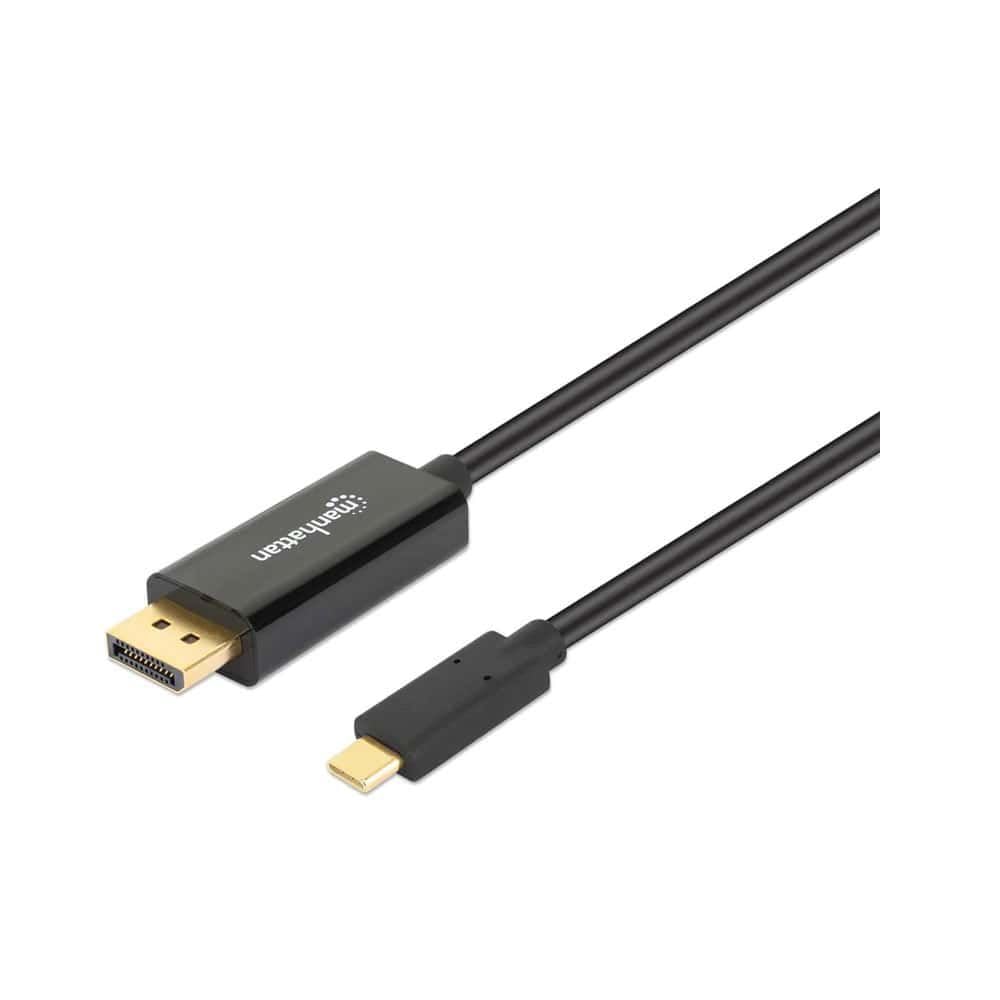كابل مانهاتن USB-C إلى DisplayPort – 4K 60Hz، طول 1 متر