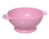 طقم طعام للأطفال من البلاستيك 3 قطع (طبق + ملعقة + شوكة) باللون الوردي – موديل DR-A-629