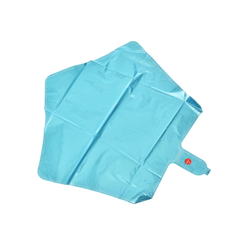 مجموعة بالونات فويل بأشكال كبيرة ونجوم يمكن ملؤها بالهواء أو الهيليوم، تتضمن شفاطة مصنوعة خصيصًا لتزيين حفلات أعياد الميلاد من 4 قطع - متعددة الألوان