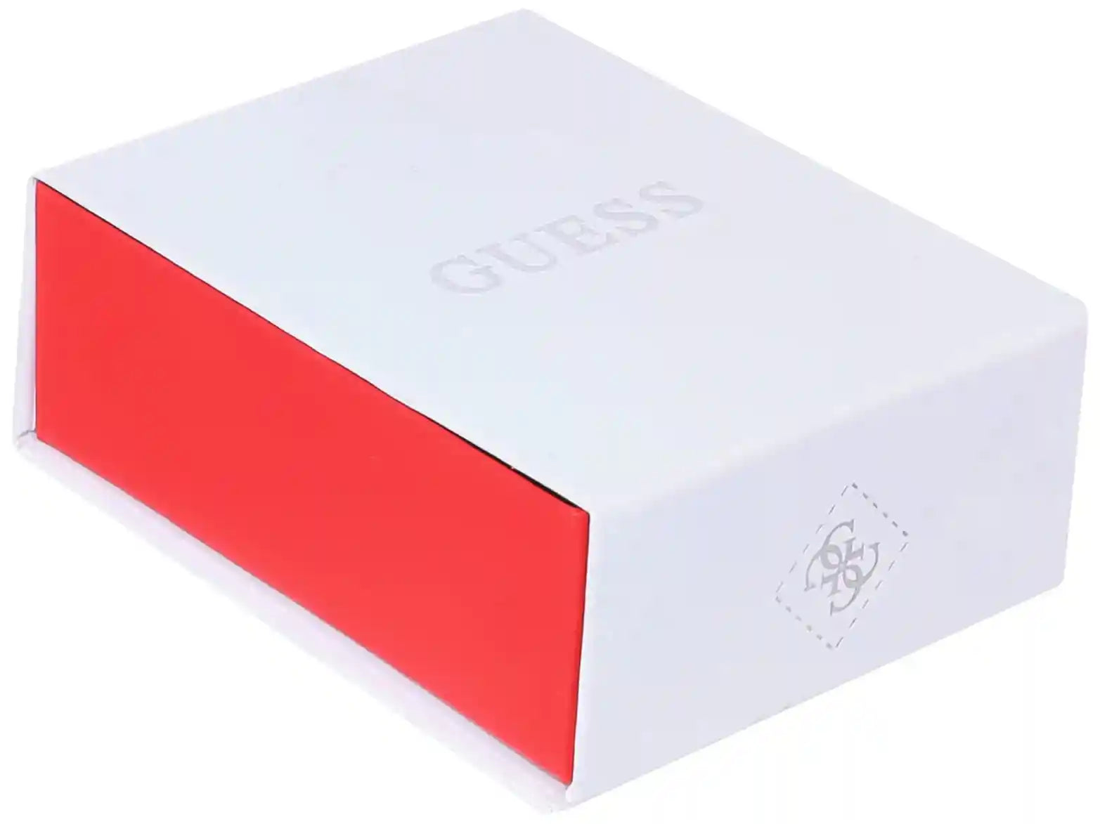 Guess UBR79029-56 Stainless Steel Stone Engraved Logo Ring for Women - Gold