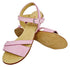 Summer Slingback Velcro Closure Flat Sandals for Girls