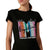 Splash Front Print Short SLeeves Cotton T-Shirt for Women,Soft, breathable cotton for all-day comfort.