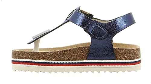 Sprox Buckle-Strap Metallic Toe-Post Flat Sandals for Girls - Safqqa Egypt