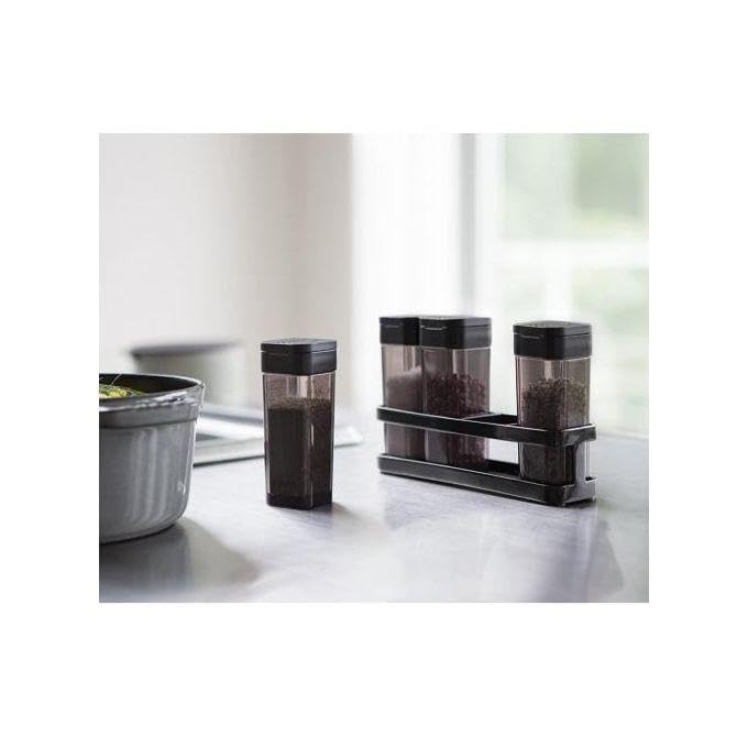 Katakeet Elegant Acrylic Spice Rack 4 Shelves Modern Kitchen Organizer