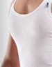 Sleeveless Cotton Undershirts - White - Safqqa Egypt