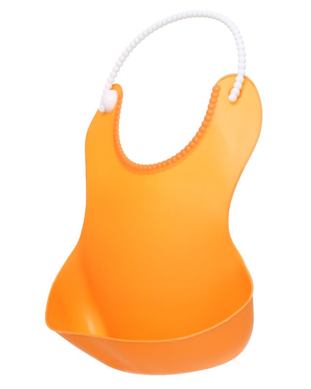 مريلة أطفال من السيليكون ناعمة ومقاومة للماء وسهلة التنظيف