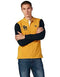 Splash Men's Pullover with Chest Embroidery and Contrast Long Sleeves