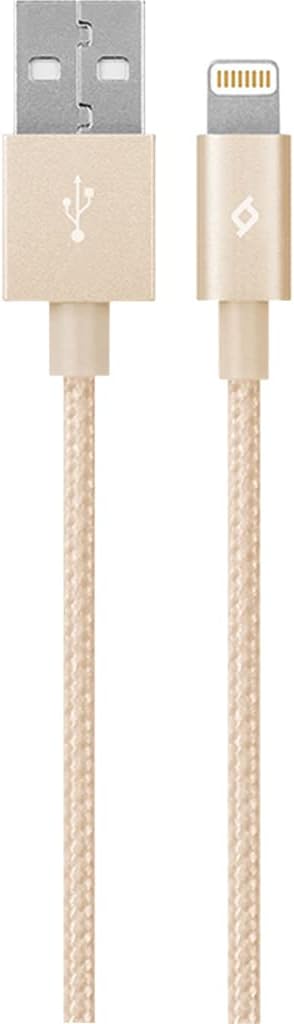 TTEC 2DKM02A ALUMICABLE MFI LIGHTNING TO USB DATA CABLE, 120 CM - GOLD