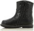 Sprox Mixed Media Stitched-Heart Detail Side-Zip Mid-Calf Boots for Girls