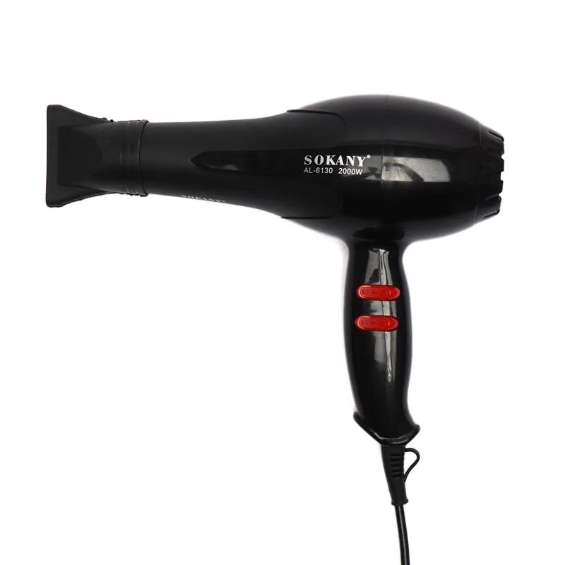 Sokany AL-6130 2000W Hair Dryer, Black