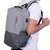 SportQ Unisex Daily Backpack 15.6 Inch Laptop with USB Port and Headset Hole (One Size, Grey)