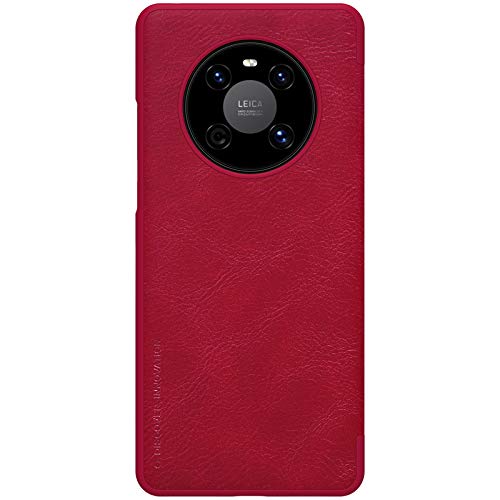 Nillkin Qin Leather Series Cover Case Designed For Huawei Mate 40/Mate 40 E - Red