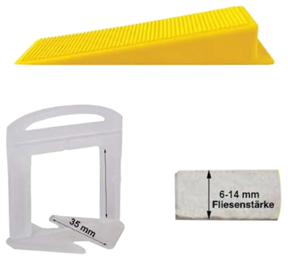 Pure  Clips + Wedges Tile Leveling System Ceramic Wall Floor Leveling• Ideal for ceramic wall and floor tiles - Safqqa