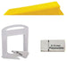 Pure  Clips + Wedges Tile Leveling System Ceramic Wall Floor Leveling• Ideal for ceramic wall and floor tiles - Safqqa