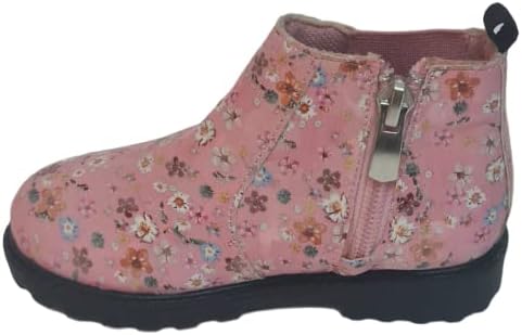 Skippy Girls' WIN23-SK103 Printed Flowers Half Boots