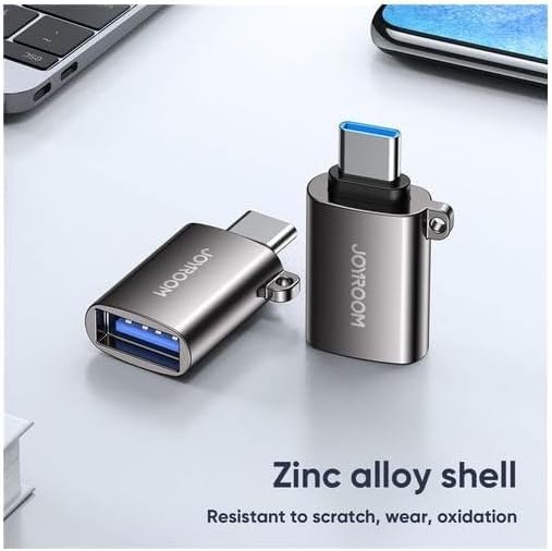 Joyroom USB 3.2 Gen 1 OTG Adapter, USB-A Male to USB-C Female Converter (S-H151), Black – Safqqa Egypt