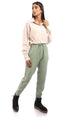 Ravin womens Ravin Women Leather Cropped Long Sleeved Button Down Shirt Shirt