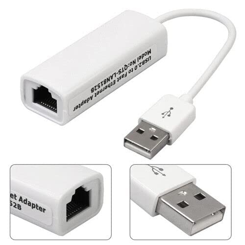 USB 2.0 Ethernet RJ45 Network LAN Card Adapter (10/100Mbps)