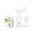 La frutta Manual Breast Milk Pump + 6 Pcs Breast Pads - white