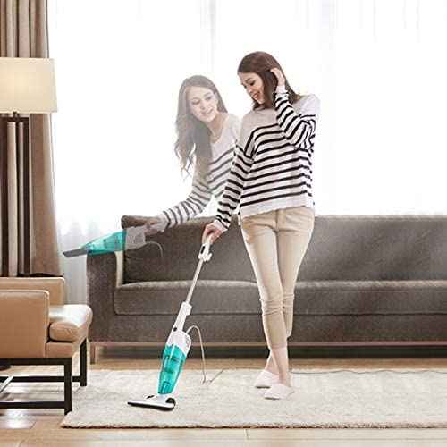 Deerma 2-In-1 Electric Vacuum Cleaner, DX118C White-Green - Safqqa Egypt