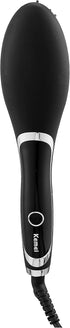 Kimi hair straightening brush, black - km-1320 Smooths and straightens hair effectively - Safqqa Egypt