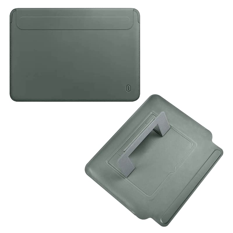 WIWU Alita Skin Pro Portable Slim Stand Sleeve for MacBook Pro 16" - Midnight Green