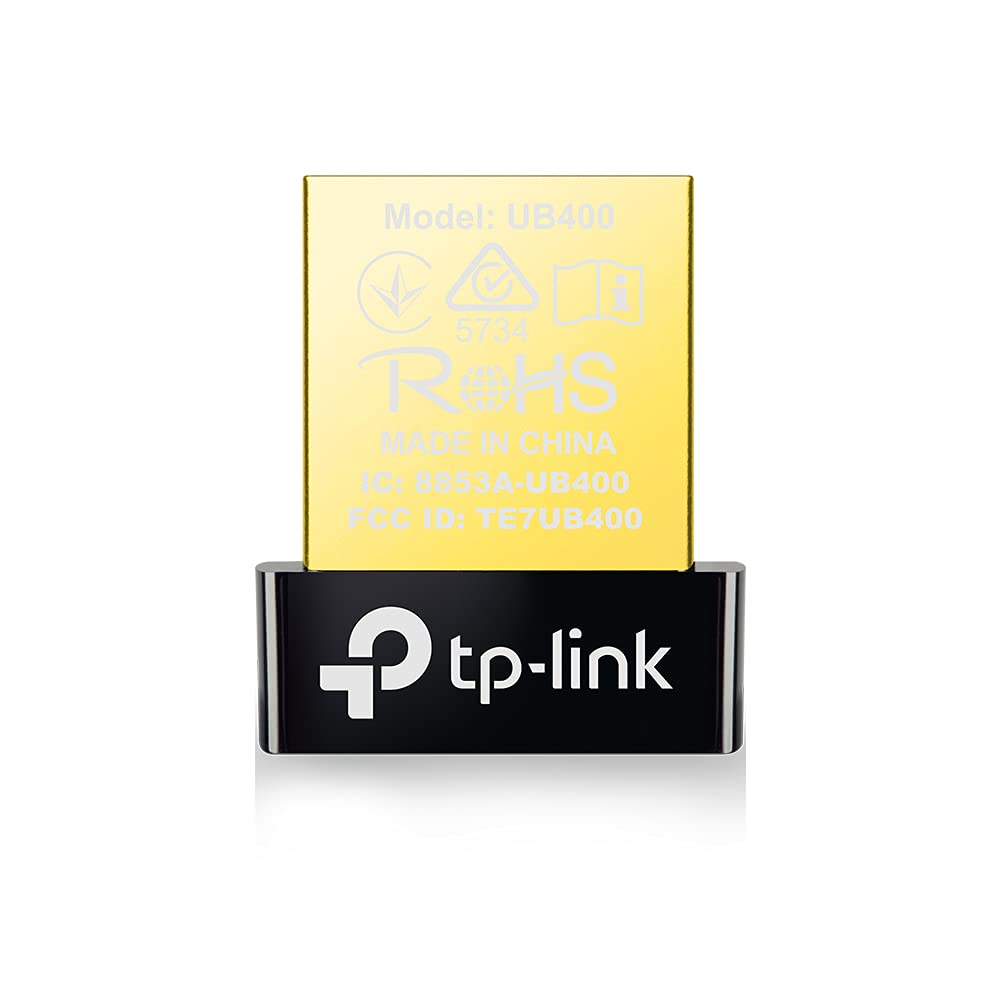 TP-Link UB400 USB Bluetooth Adapter for PC, Bluetooth 4.0 for Laptops & Desktops, Works with Mouse, Keyboard, Headsets, Speakers, PS4/5 & Xbox Controllers