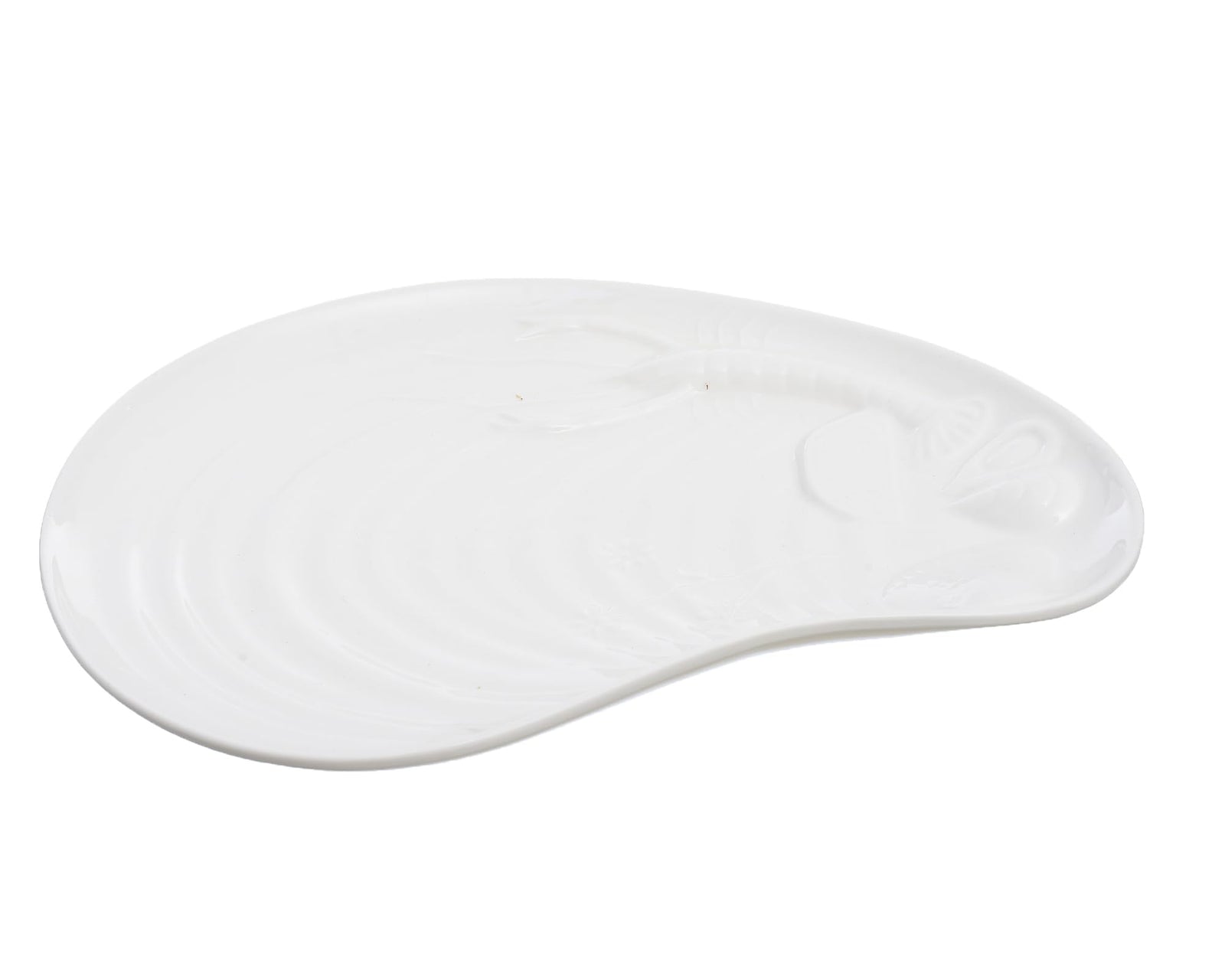 Rosa Porcelain Seafood Serving Plate Elegant Dining and Serving Dish