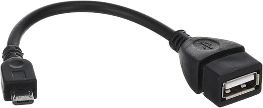 كابل موبايل 2B، محول OTG من Micro USB 5 بن إلى USB أنثوي 10 سم
