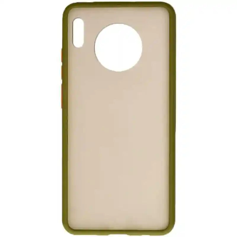 حافظة هاتف بلاستيكية صلبة عامة بحواف سيليكون ملونة وظهر شبه شفاف لهاتف هواوي ميت 30 بحجم 6.62 بوصة