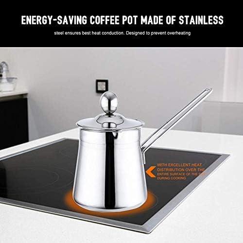 إبريق حليب وركوة قهوة تركي من فيتو (550 مل) هو أداة مطبخ متعددة الاستخدامات وأنيقة، مثالية لتسخين الحليب أو تحضير القهوة التركية أو تقديم المشروبات الساخنة. مصنوع من الفولاذ المقاوم للصدأ عالي الجودة لضمان المتانة وتوزيع الحرارة بشكل متساوٍ