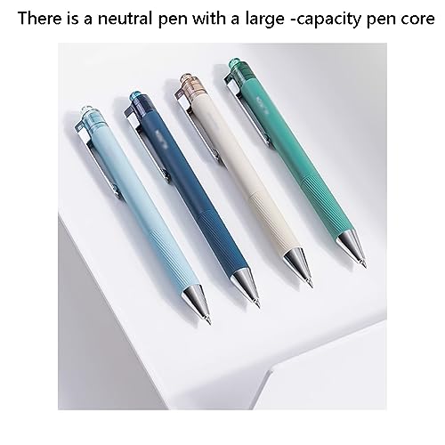 SAFWEL Gel Ink Pen Retractable Pen with Comfortable Grip Barrel Smooth Flowing Ink 0.5mm Black Ink for School Office Home (Color : Green)